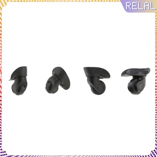 4 piezas/juego De ruedas De repuesto De bricolaje negro con hebillas Para equipaje (5)