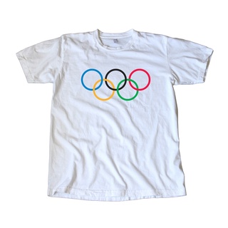 Vintage Classic Olympic Rings Logo camiseta - correr, nadar, ciclismo, pista, esquí