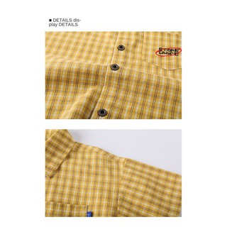 Camisas de niño ropa de jardín 2021 verano nueva camisa de manga corta estilo occidental grande cuadros < (9)
