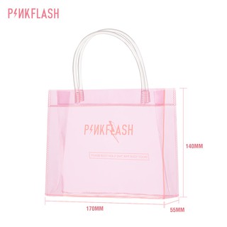 PINKFLASH large capacity cosmetic bag, pink fashion PVC bag, easy to match, portable gift bag (9)