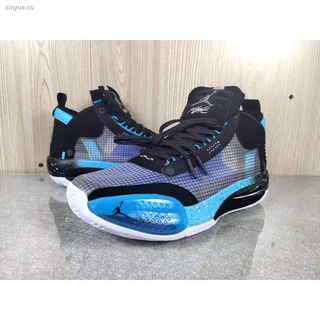Hombre s Air Jordan 34 XXXIV Zapatos De Baloncesto Azul Negro AJ34