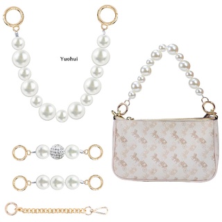 Yuohui imitación perla bolso de mano cadenas mi (4)
