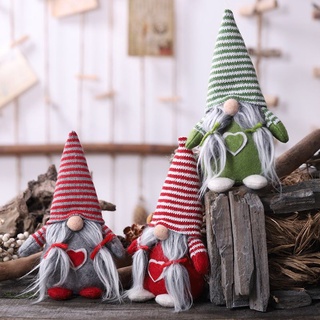 hlove feliz navidad sueca santa gnome muñeca de peluche adorno hecho a mano juguetes vacaciones casa fiesta decoración niños regalo (7)