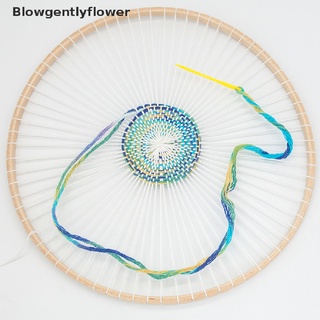 blowgentlyflower - telar de madera redonda para tejer, hecha a mano, manualidades, herramientas de tejido bgf