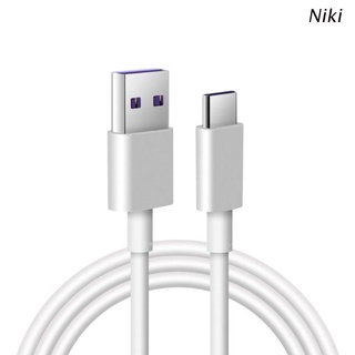 Niki 5A USB tipo C Cable de carga rápida transferencia de datos Cable de línea para Huawei Samsung Xiaomi Sony HTC Smartphones