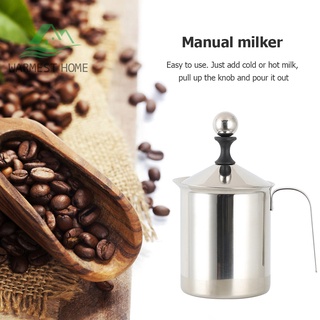 （Formyhome) Frothing Pitcher Pull Flower Cups Coffee Milk Frother Latte Art Milk Foam Jug