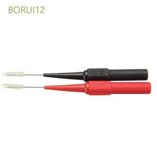 Borui12 nueva herramienta De aislante De Alta calidad roja/negro/Sondas De prueba 1 Par/Multicolor