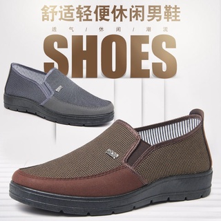 Explosión de los hombres zapatos de tela viejo Beijing zapatos de tela padre zapatos de mediana edad y ancianos hombres casual zapatos de pedal zapatos de tela zapatos de conducción antideslizante