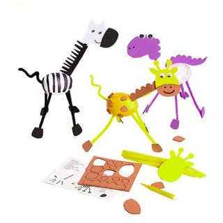 Pascua DIY Niños Hechos A Mano Materiales 3D Animal Para Manualidades Creativas