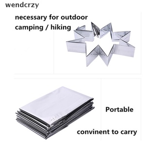 wendcrzy - manta térmica para acampar al aire libre, primeros auxilios, supervivencia, rescate de emergencia (5)
