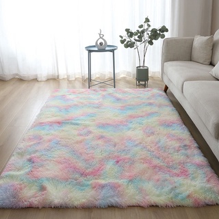 40*60 cm suave peludo alfombra de suelo alfombra Rectangular antideslizante alfombra Permaidani Bulu (2)