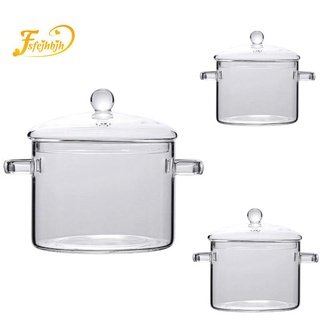 Cacerola de vidrio estufa olla para cocina transparente Mini olla de sopa fideos tazón cocina estufa herramientas de cocina accesorios, B