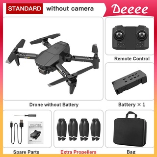 Deeee Mini Drones plegables largas De tiempo De juguete regalo De mano, wifi Fpv 4k Hd cámara De video en Vivo Modo cabeza Rc Quadcopter Para (3)