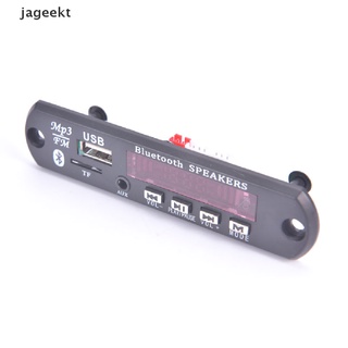 jageekt 5v 12v coche inalámbrico bluetooth 5.0 placa decodificadora reproductor mp3 radio fm módulo co