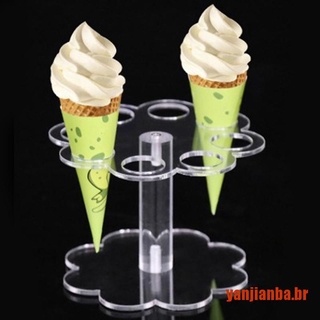 Yanba 1 pza cono De helado Transparente Acrílico/Chip/cono Hol