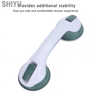 shiyu bañera barandilla tipo succión antideslizante seguridad barra de mano ancianos accesorio de baño verde blanco (7)