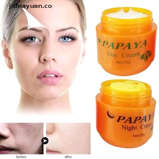 【jitinayuan】 Papaya Day Cream And Night Cream Whitening Moisturizer Anti-Freckle Refreshing [CO]