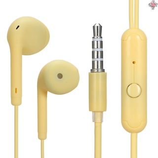 U19 mm auriculares con cable In-Ear auriculares Macaron Color música auriculares teléfono inteligente auriculares en línea Control con micrófono