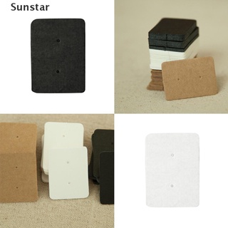 [Sunstar] 50 piezas Pro tipo de pantalla pendientes para orejas, soporte para colgar tarjetas de papel Kraft