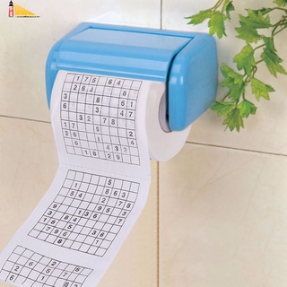 Yum 1 rollo de 2 capas novedad divertido número Sudoku impreso WC baño divertido papel higiénico suave pañuelos de baño suministros yumcute