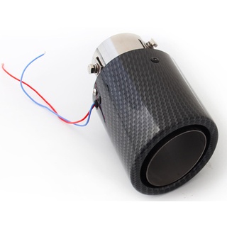 tubo de escape de coche de estilo de fibra de carbono silenciador extremo punta tubo de escape para tubo de escape universal (8)