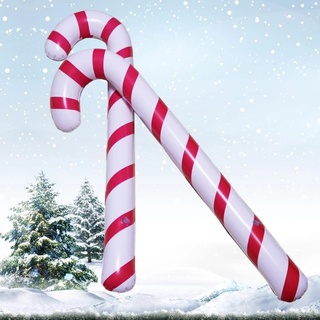 globo inflable de la caña de caramelo de navidad, bastón colgante de árbol de navidad, bastón de niños, globo interactivo, decoración de jardín, año nuevo (8)