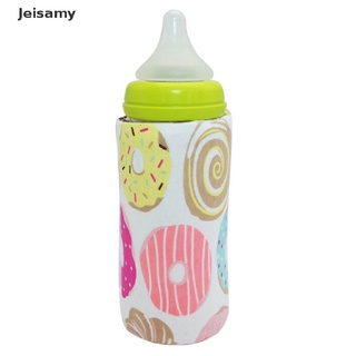 [Jei] Portátil calentador de botella calentador de viaje bebé niños leche agua USB cubierta bolsa suave BR583 (7)