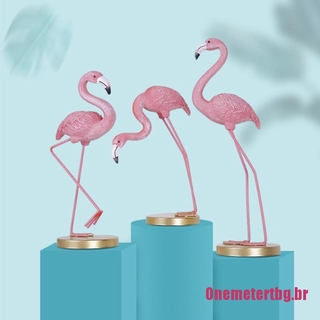 Onemetertbg Flamingo pájaros Animal estatua ornamento arte coleccionable figura miniaturas decoración (6)