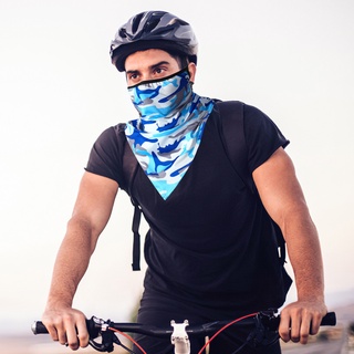 hermosa bufanda de seda de hielo protector solar cabeza cara cuello cubierta para deportes ciclismo escalada