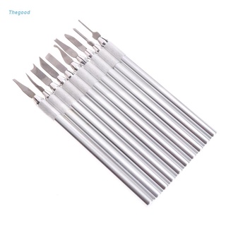 Thegood 1 Set Wax Carving Knife Jewelry Sculpture Blade Stainless Steel Laboratory Tools