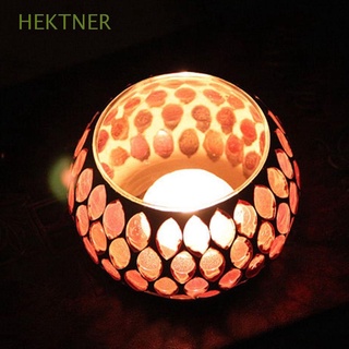 hektner portavelas europea tarro de vela de vidrio candelabro centro de mesa luz de té estilo marroquí mosaico votivo decoración del hogar