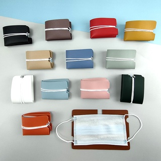 Mini bolsa Portátil De almacenamiento Compacto/clip De almacenamiento/colección De cuero resistente al agua