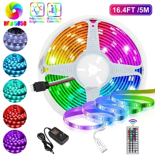 Gbkof RGB LED tira de luces ft 5M Set LED RGB cinta Flexible SMD 5050 RGB cinta diodo cambio de Color para la decoración del hogar
