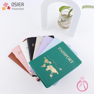 Osier funda De pasaporte Multifuncional De cuero PU Para viaje/hogar/Multicolorido (1)