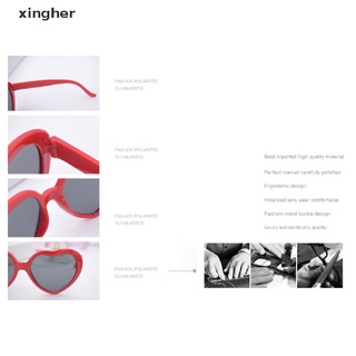 [xingher] Lentes de sol con forma de corazón para mujer/lentes de sol Unisex/prácticos/para proteger los ojos (7)