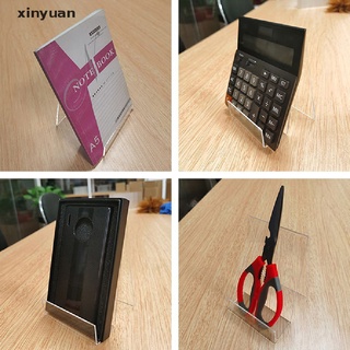 [xinyuan] 1 unidad de estantería acrílica transparente para libros, diseño de álbum, cuaderno stan.