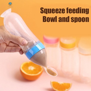 silicona exprimir biberón con cuchara para bebé bebé bebé dispensador de alimentos cuchara exprimidor de jugo de arroz leche (6)