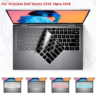 Para Dell Vostro 5310 14pro-5418 impermeable y a prueba de polvo ultrafina de silicona suave teclado de la cubierta protectora