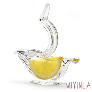 ❁Mia❁Exprimidor de limón acrílico Manual transparente pequeño Clip de fruta barco en forma de mercancías♥ (4)