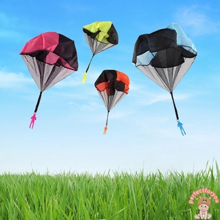 mini soldado de lanzamiento de mano paracaídas juego al aire libre divertido juguete aleatorio