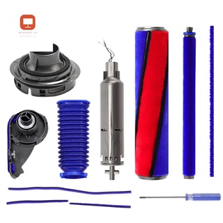 accesorios para aspiradora dyson v7 v8 aspiradora tiras de felpa azul manguera motor cubierta trasera accesorios kit