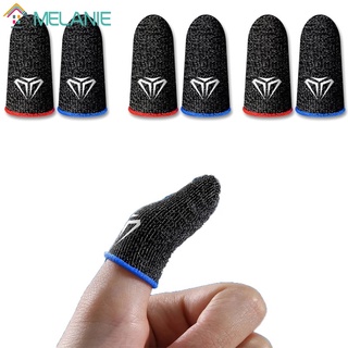 2 piezas de fibra de carbono a prueba de sudor transpirable móvil juego antideslizante mangas de dedo