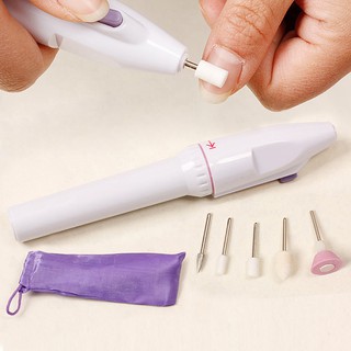 Electric Manicure Set, 5-in-1 Electric Manicure Nail Drill File Grinder Grooming Kit Includes Callus Remover Set, Nail Buffer Polisher, Personal Manicure and Pedicure Kit