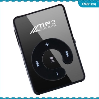 espejo clip digital usb mp3 reproductor de música soporte 1-8gb sd tf tarjeta blanco