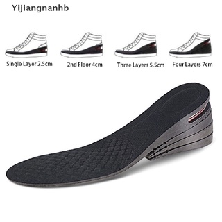 yijiangnanhb 1 par hombres mujeres aumentar plantilla 1-4 capa altura tacón levantamiento zapato aire cojín almohadillas caliente (8)