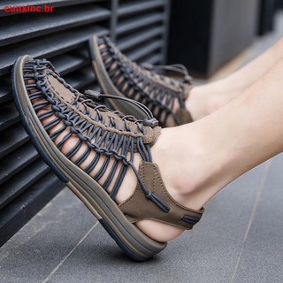2021 nuevas sandalias De cuero para hombre/zapatos De playa De verano De verano suave De conducción casual De verano (1)