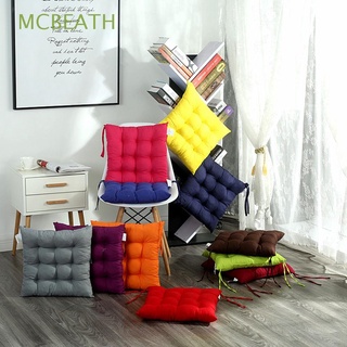 MCBEATH - cojín de silla suave, Color sólido, para silla, estilo europeo, antideslizante, extraíble, para jardín, cocina, oficina, interior, exterior, decoración del hogar, Multicolor