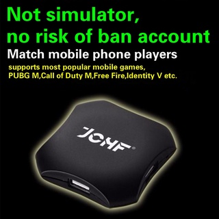 [dock+teclado+Mouse+soporte Jchf Mobile Gaming Combo teclado ratón convertidor adaptador Dock Gaming Set PUBG M Mobile Gamepad para Android iPhone iPad