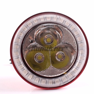 Ready Stock JCAA601 Motorcycle Angel Eyes LED Headlight Built-in Laser Cannons