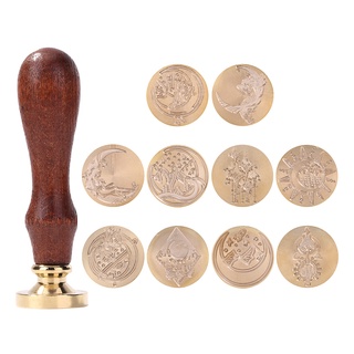 sello de cera retro reemplazar cabeza de cobre sellado herramientas hobby diy post decoración